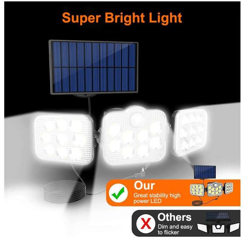 LED Outdoor Solar Light with Motion Sensor with Remote Control
