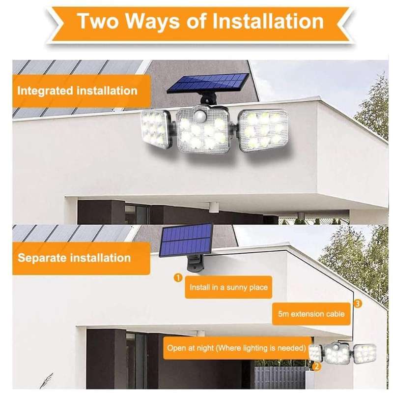 LED Outdoor Solar Light with Motion Sensor with Remote Control