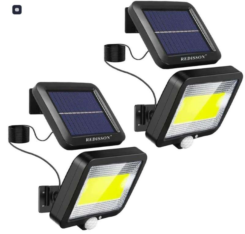 Redisson 2PACK Outdoor LED Solar Light with Motion Sensor
