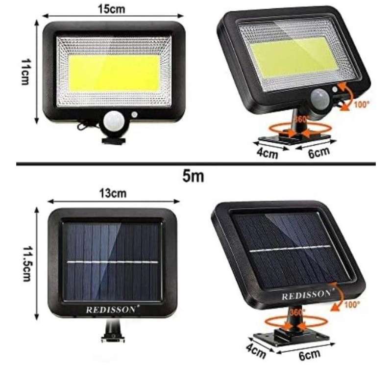 Redisson 2PACK Outdoor LED Solar Light with Motion Sensor