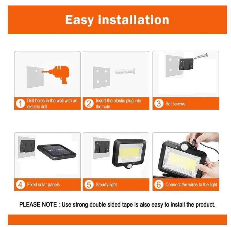 Redisson 2PACK Outdoor LED Solar Light with Motion Sensor