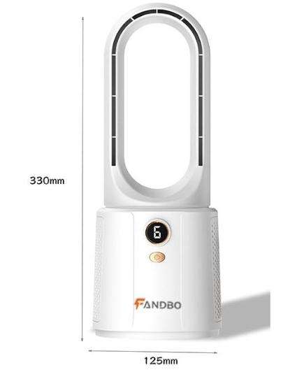 FANDBO Desk Fan Portable Bladeless Fan Small Personal Cooling Fan for Home