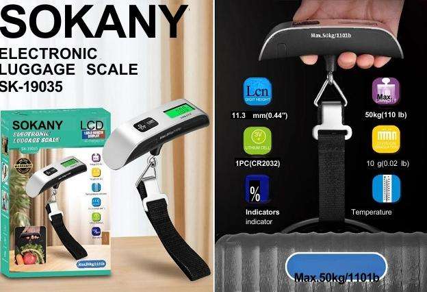 SOKANY ELECTRONIC LUGGAGE SCALE SK-19035