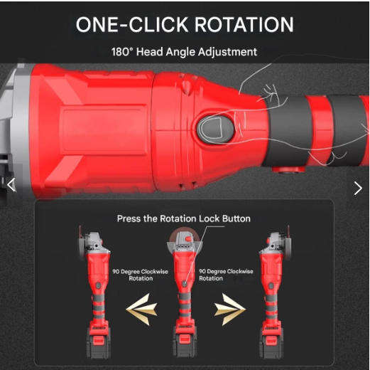 21V 700W Brushless Cordless Angle Grinder 115/125mm