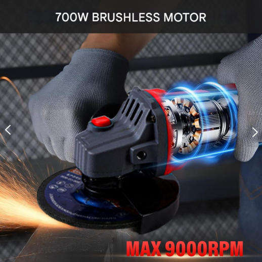 21V 700W Brushless Cordless Angle Grinder 115/125mm