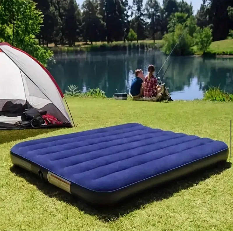 Intex Portable Inflatable Air Mattress, Single-Pack, Thickened Foldable Air Bed for Napping, Outdoor