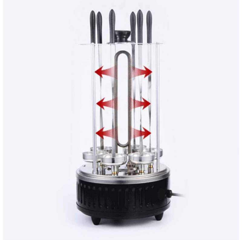 Electric Skewer Heating Tube with 6 Skewers