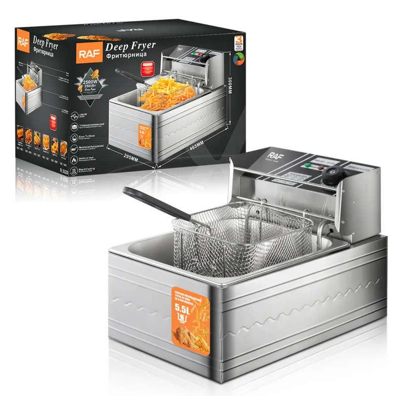 RAF Silver 5.5 L Deep Fryer