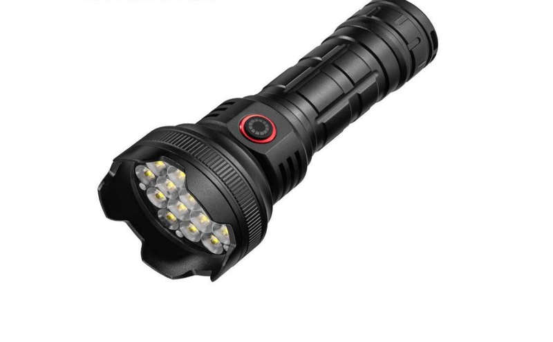 Ultra-Bright LED Tactical Flashlight - High Power, Rechargeable Lantern for Camping, Hiking, Fishing