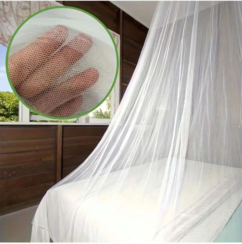 Elegant Dome Ceiling Bed Canopy - Solid Color Court Style Mosquito