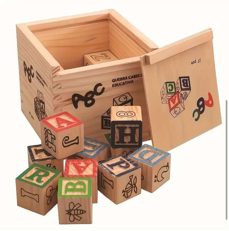 ABC Wooden Blocks - Children'S Educational Toy -