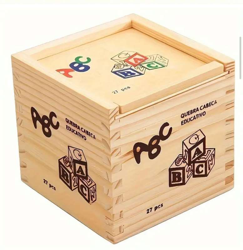 ABC Wooden Blocks - Children'S Educational Toy -