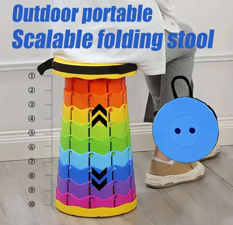 Portable Folding Rainbow Stool