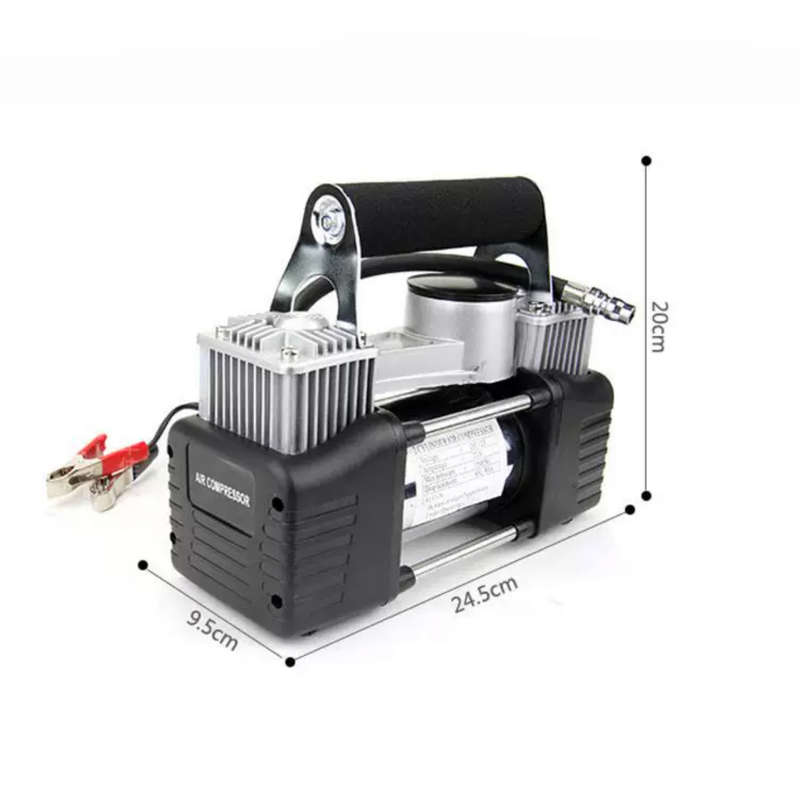 12V Cylinder Air Compressor Inflator Pump Car Tire
