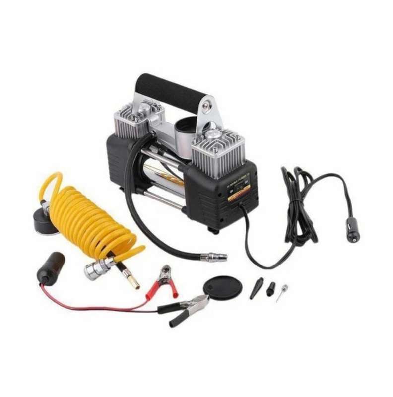 12V Cylinder Air Compressor Inflator Pump Car Tire