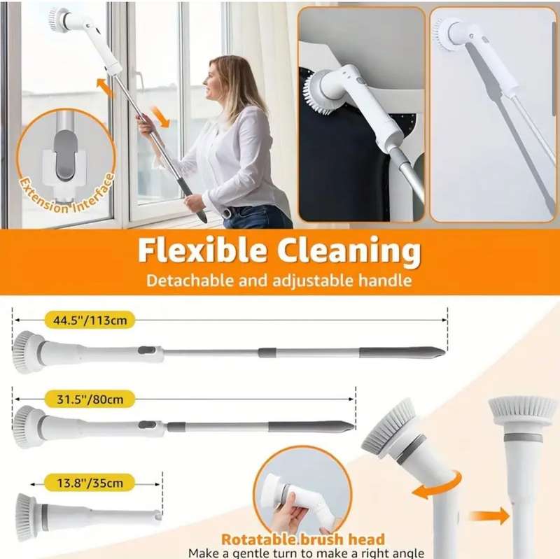 Cordless Electric Spin Scrubber