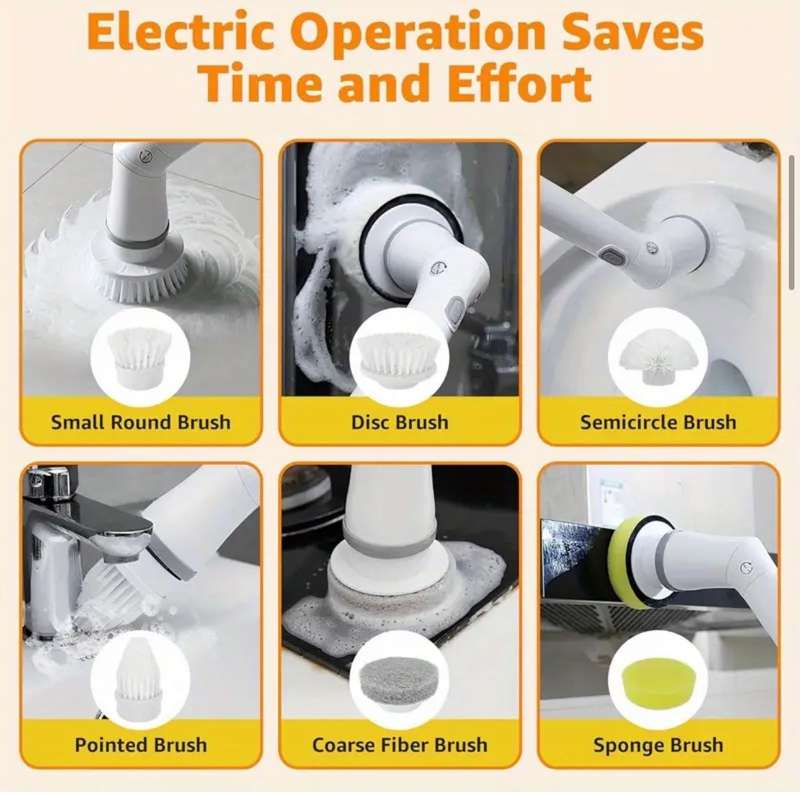 Cordless Electric Spin Scrubber