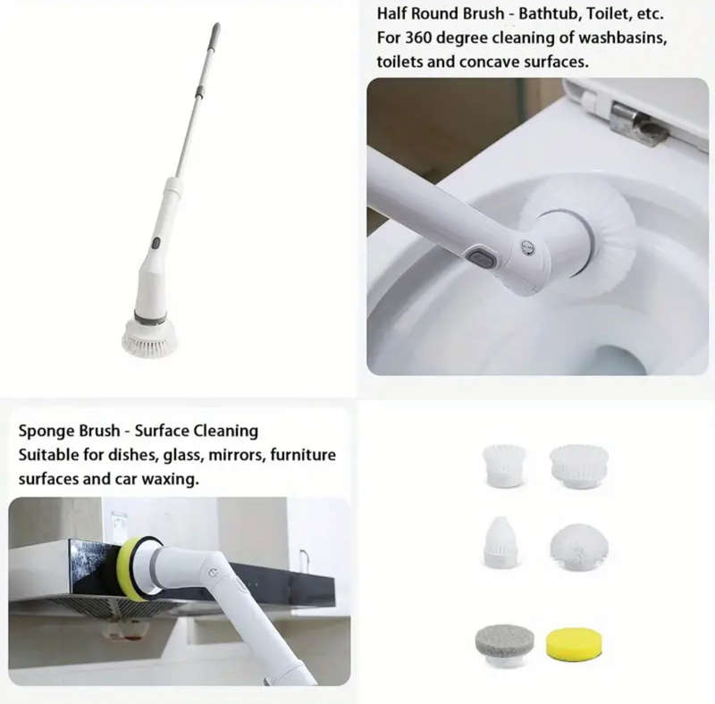 Cordless Electric Spin Scrubber