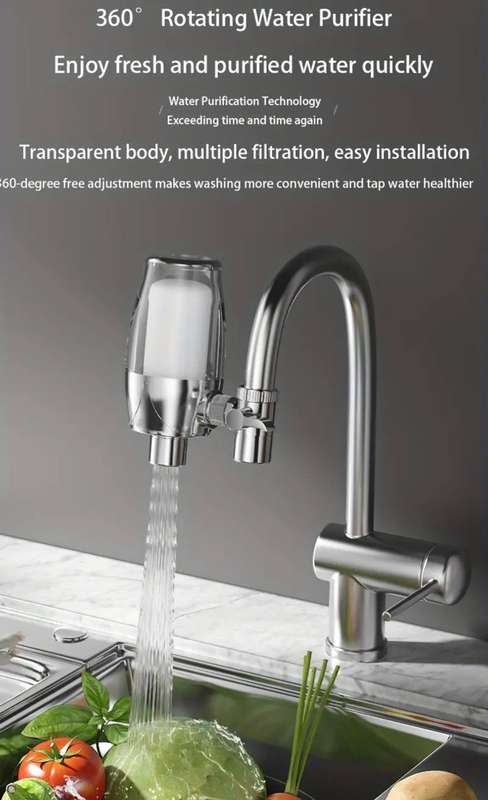 360° Rotatable Faucet Water Filter