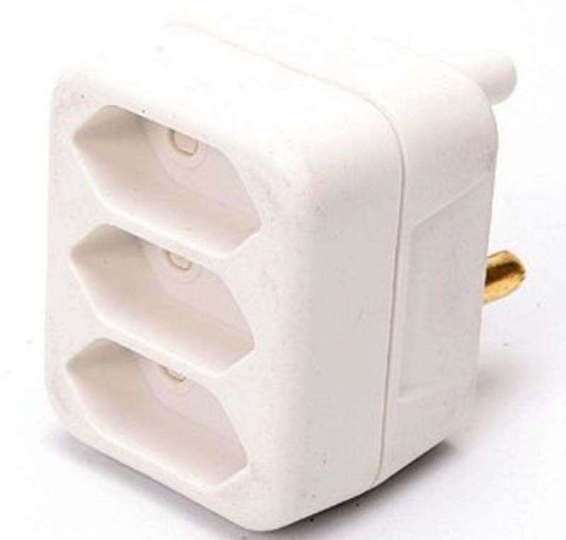 Plug Adaptor  3 Way  Back Entry