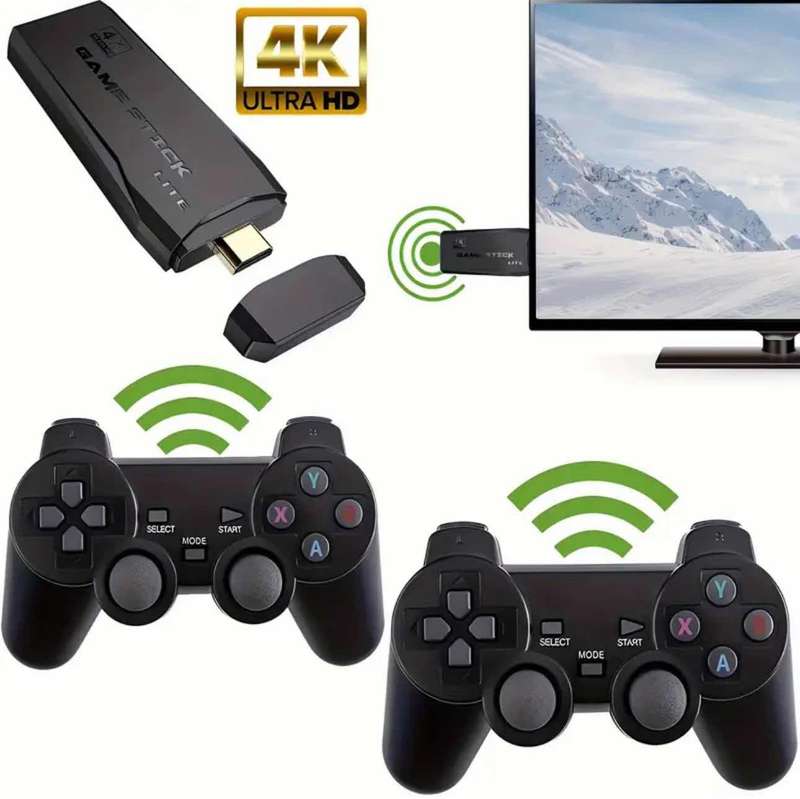 Plug Wireless Retro Game Consoles 4K HD Mini TV Game