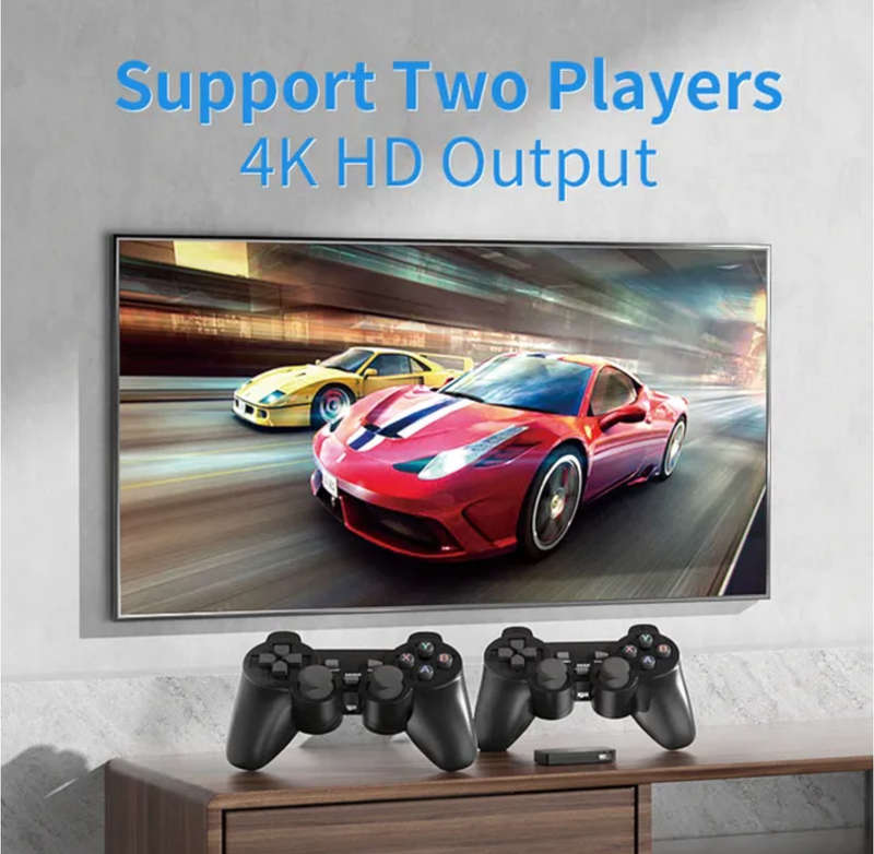 Plug Wireless Retro Game Consoles 4K HD Mini TV Game