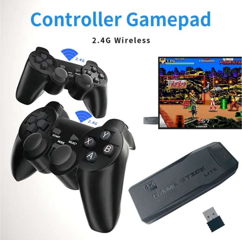 Plug Wireless Retro Game Consoles 4K HD Mini TV Game