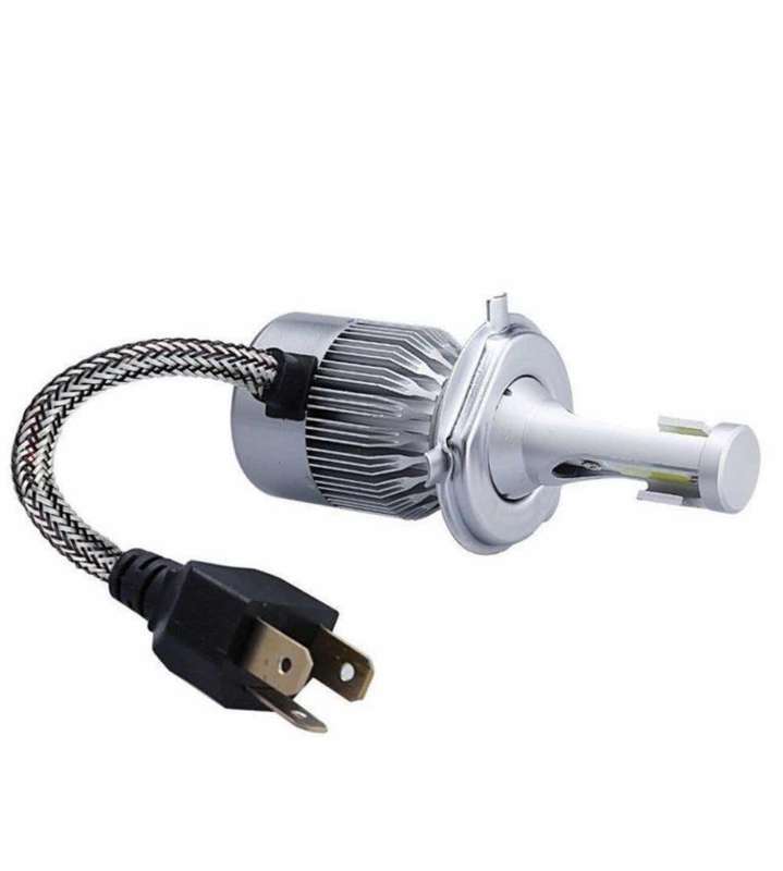C6 H4 3800LM 36W LED Car Headlight Kit With Built-in Cooling Fan - 2 Bulbs