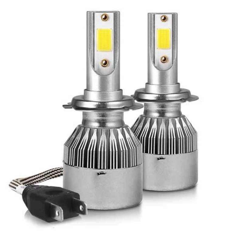 C6-H7 LED Headlight 6000K All In One Compact Design