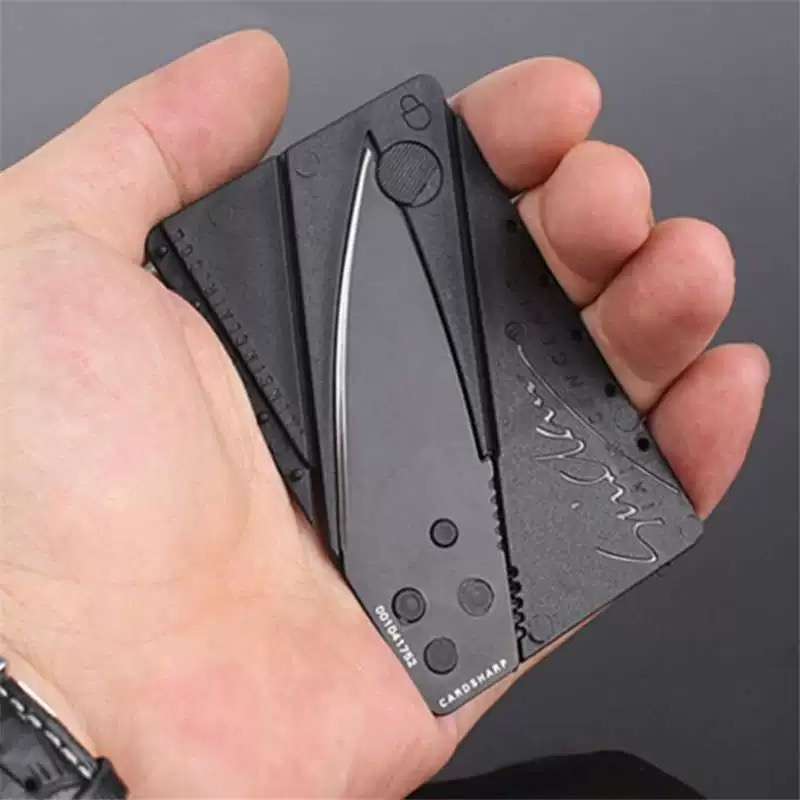 Credit Card Knife Folding Blade Pocket Mini Wallet Camping