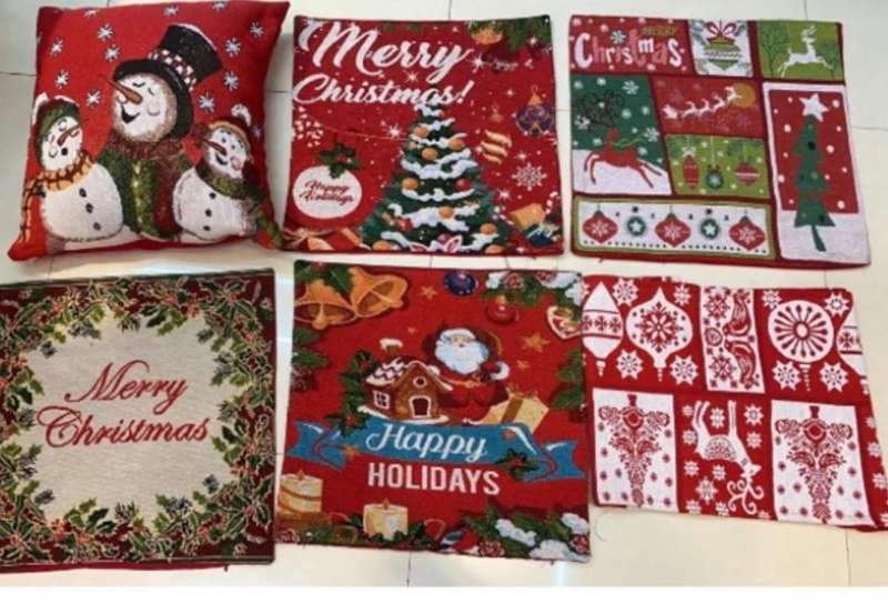 Assorted patterns styles Christmas pillow cover 45cm x45cm