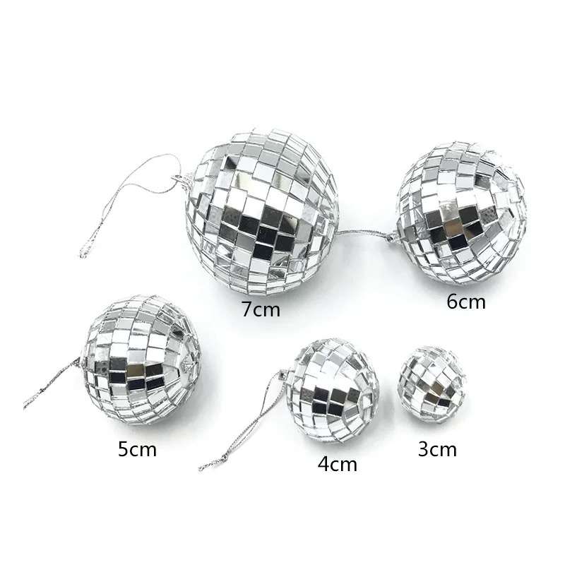 Christmas Mirror ball 4cm / Wedding or Party (pack of 6 pcs)