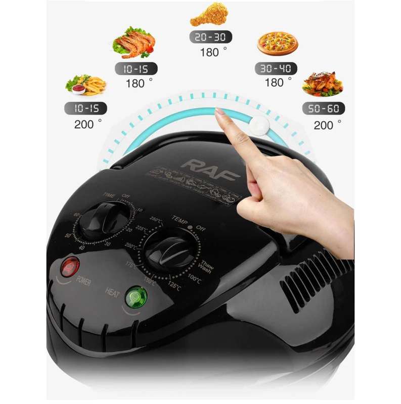 Raf 12 liter Air Fryer Multi-cooker GlassElectric Convection Halogen Oven