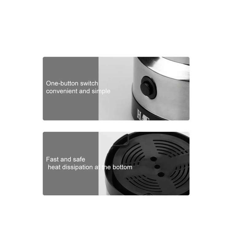 RAF - Silver Stainless Steel Coffee Grinder