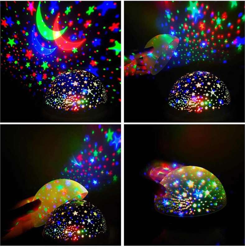 Star Night Light Galaxy Projector LED Lights and 360 Degree Rotation - Blue