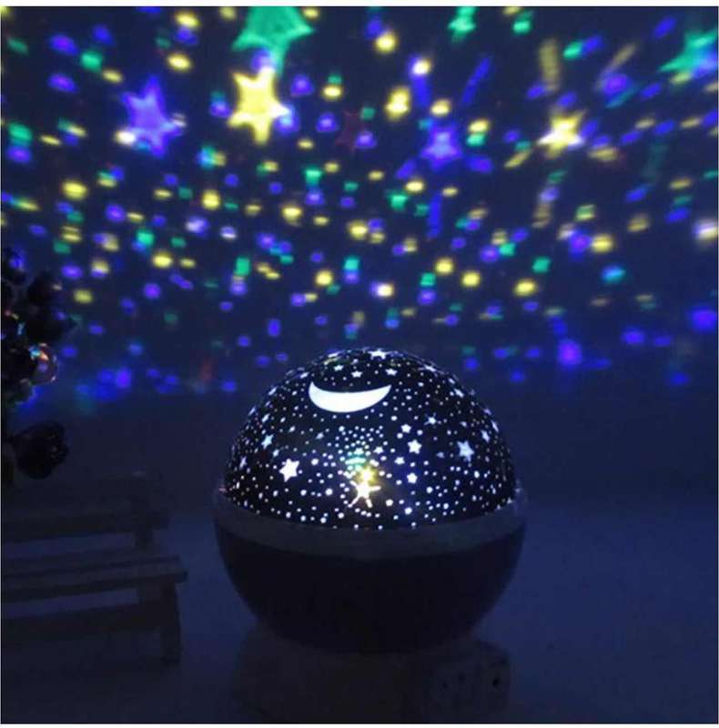 Star Night Light Galaxy Projector LED Lights and 360 Degree Rotation - Blue