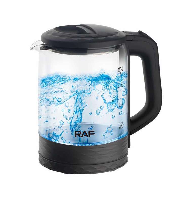 RAF 1350W 1.8L Glass Electric Kettle