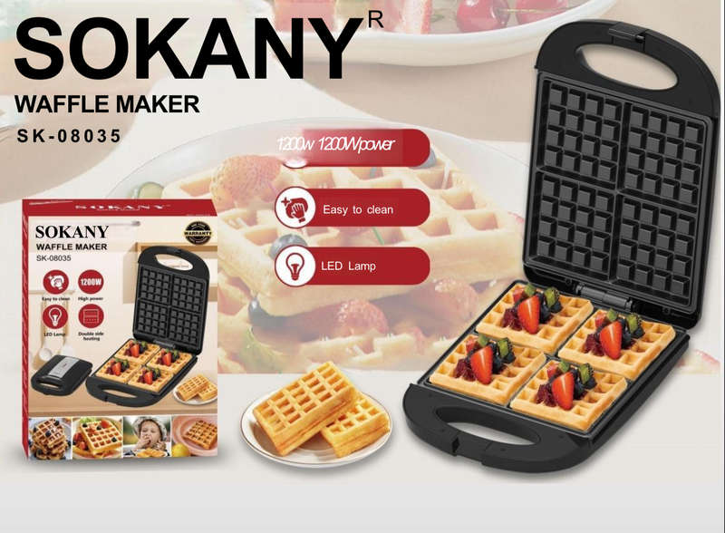 SOKANY Waffle maker 1200w
