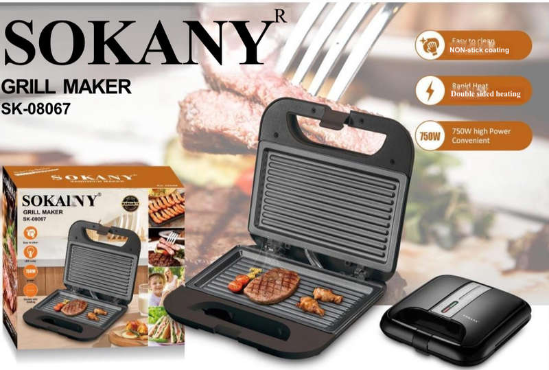 SOKANY GRILL MAKER 750W