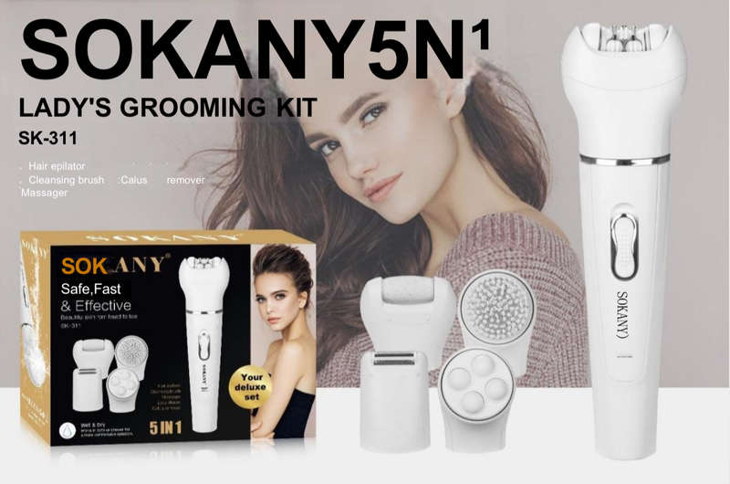 SOKANY 5 IN 1 LADY'S GROOMING KIT