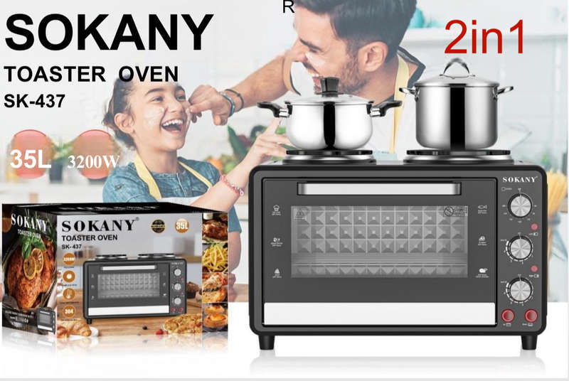SOKANY TOASTER OVEN 35L 3200W 2IN1