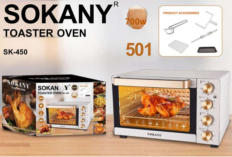 SOKANY TOASTER OVEN 50L 1700W