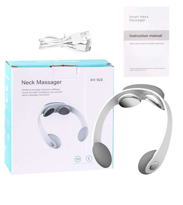 Portable Multi-Function Neck Massager with Electromagnetic Pulse & Heating
