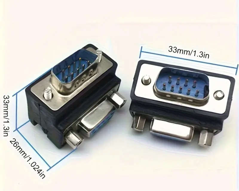 VGA DB9 Serial Conversion Head, 9 Pin To 9 Holes