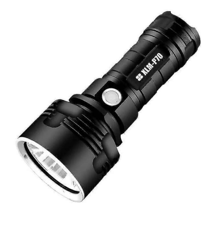 High Lumen Xhp70 LED Bright ,Battery Flashlight Torch Light