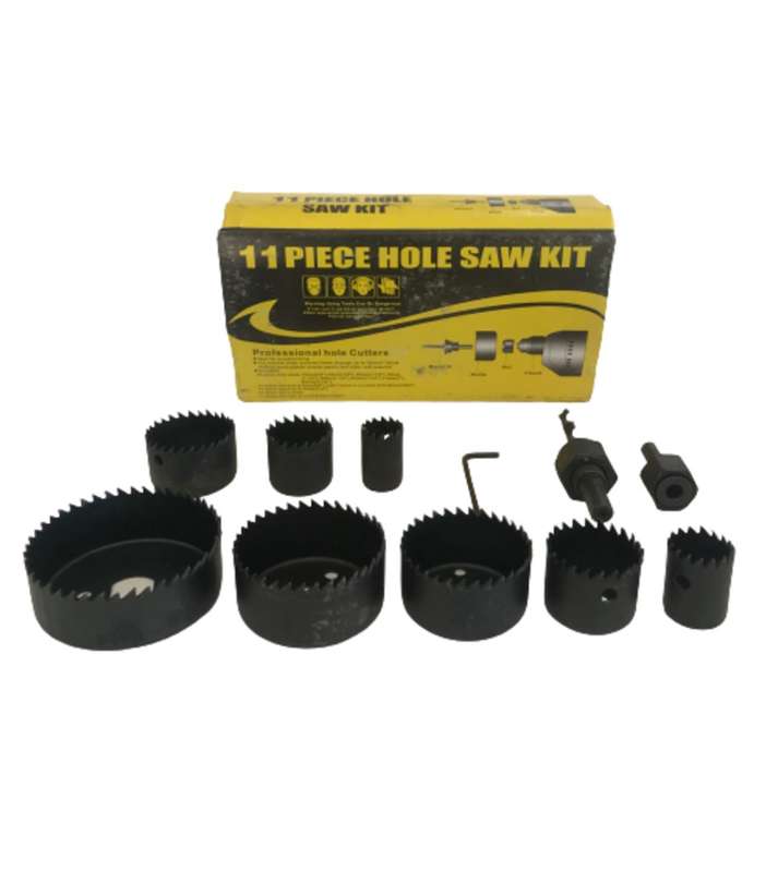 11 Piece Hole Saw Kit set