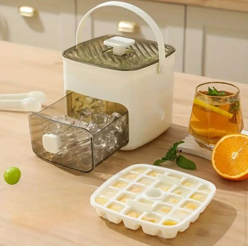 Easy Press Double Layer Ice Cube Maker Box