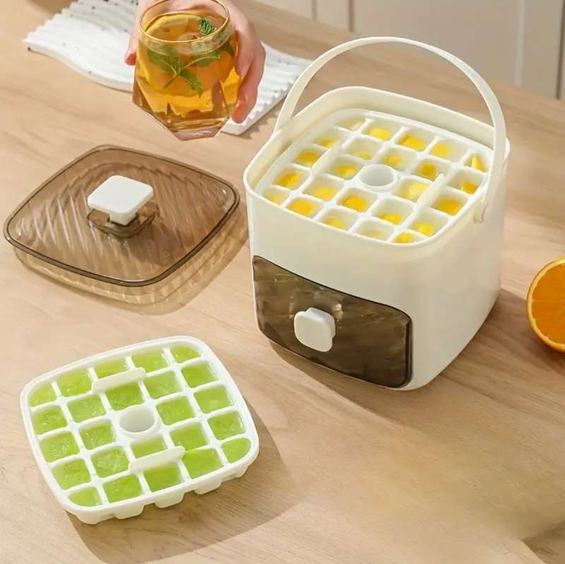 Easy Press Double Layer Ice Cube Maker Box