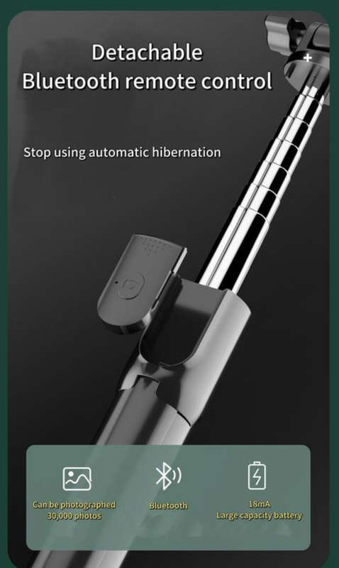 Fill Light Selfie Stick-Bluetooth Remote Control-Triangle Bracket