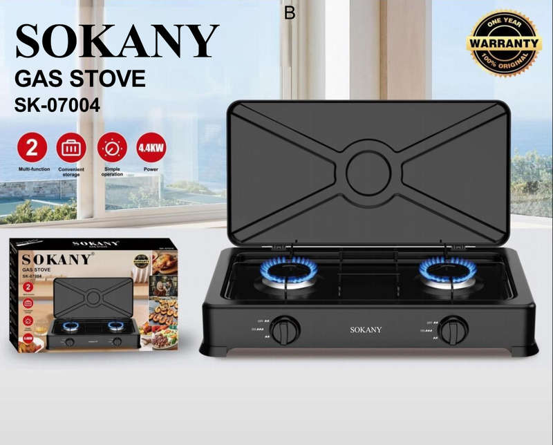 SOKANY Gas Stove (2 Burner) - SK-07004